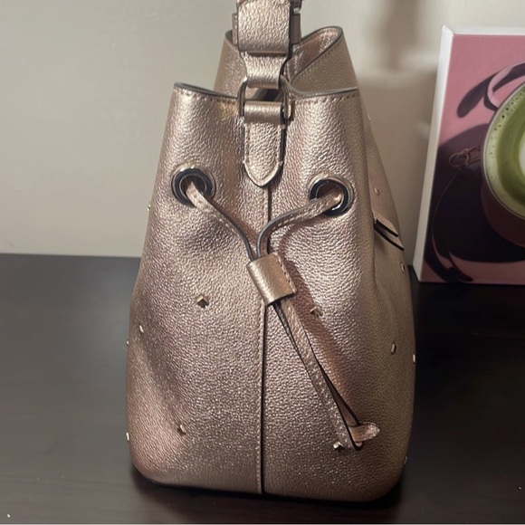 Kate Spade Metallic Marti Spade Stud Bag - Picture 4 of 6